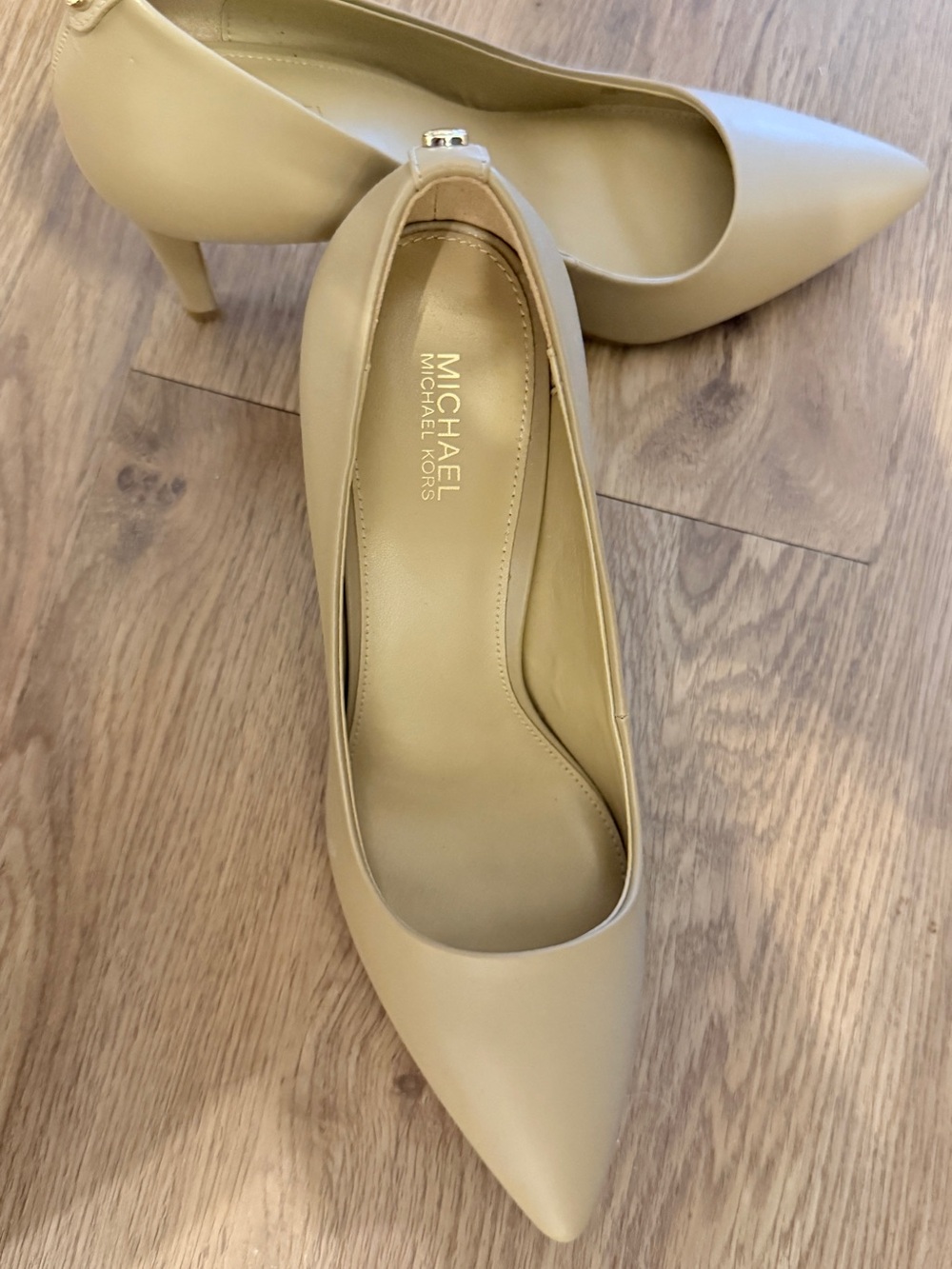 Michael Kors Nude Pointed-Toe Pumps
